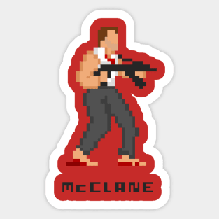 John McClane (DIE HARD 18-Bit T-Shirt) Sticker